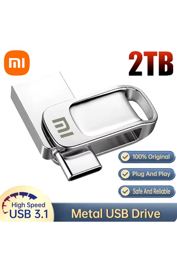 2TB Dönebilir Usb Flash sürücü 2TB Pendrive Memoria Usb sopa tipi C Usb 3.0 Disk - 4