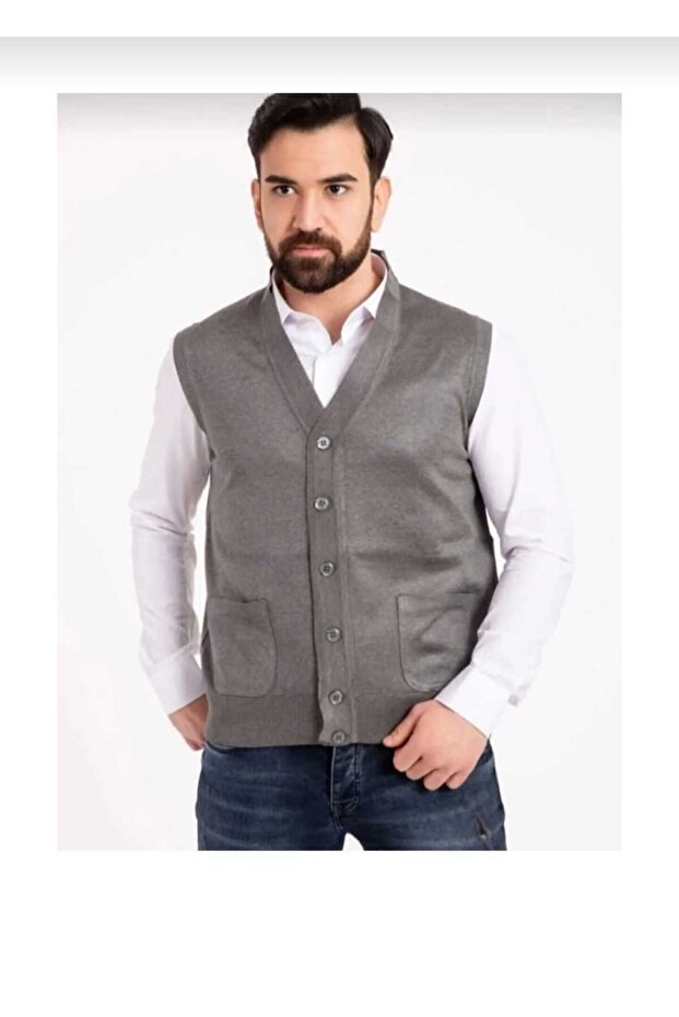 Father Thin Wool Knitted Vest