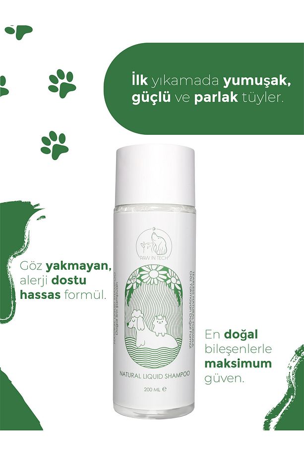 Göz Yakmayan Doğal Kedi Ve Köpek Şampuanı 200 Ml - 2