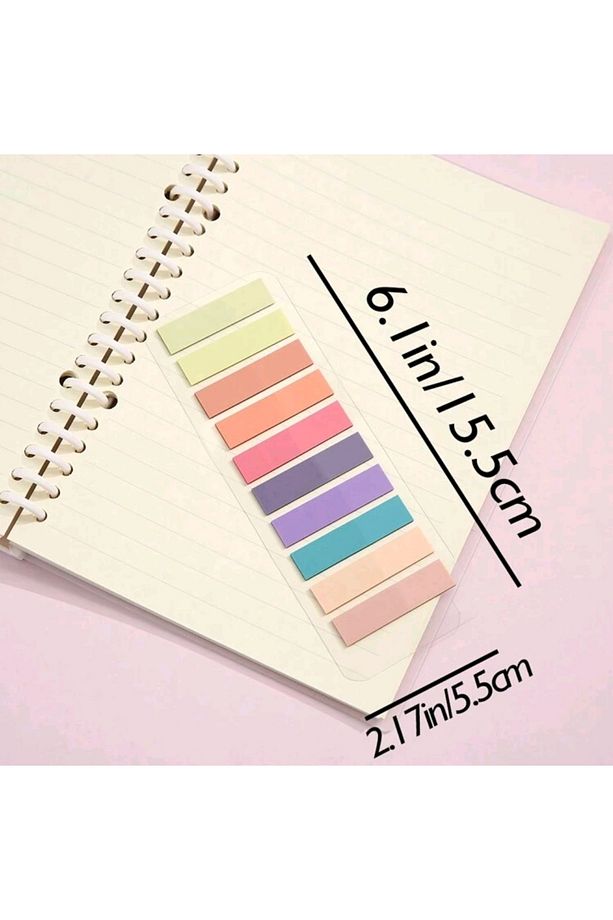 1 Adet Pastel Renk Post-it Yapışkanlı Not Kağıdı Index Sticker Indeks - 4