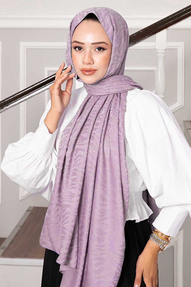 Sparkle Patterned Shawl Powder