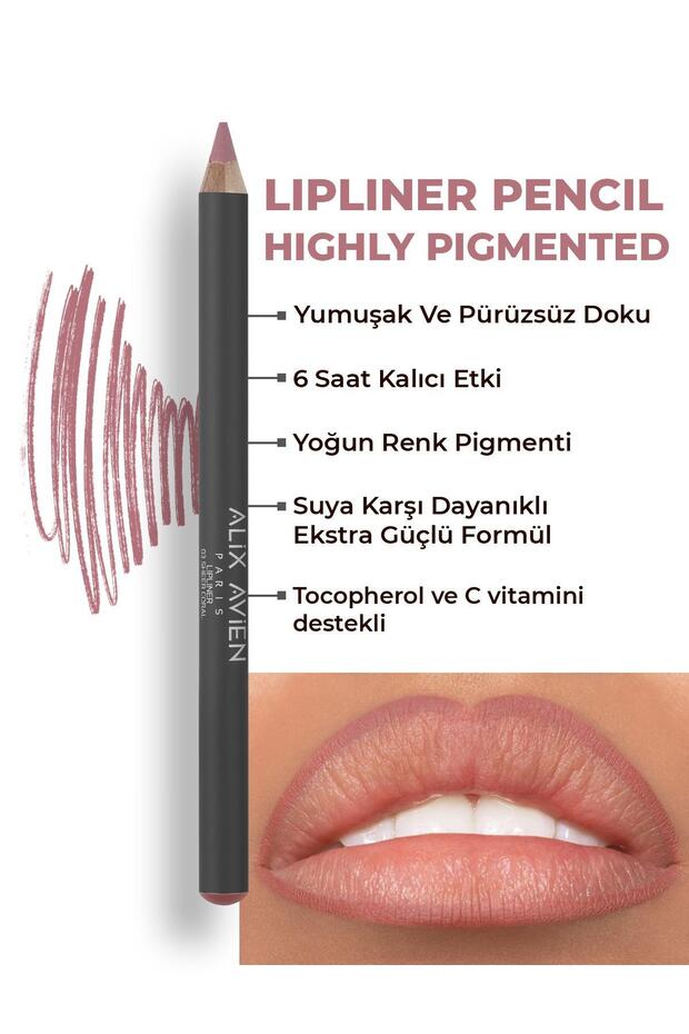 Long-Lasting Non-Smudging Lip Liner - Lipliner Pencil 03 Sheer Coral