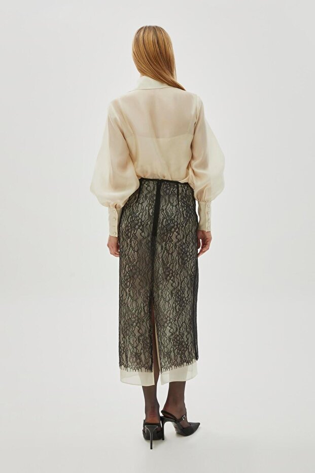 Tül Dantel Regular Midi ETek - 2