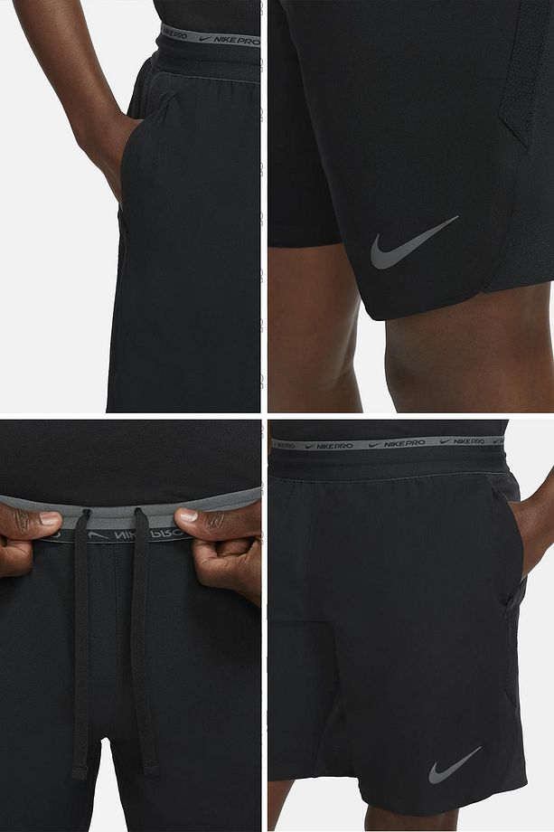 Pro Dri Fit Flex Rep 3.0 Unlined Training Erkek Şort Siyah - 2