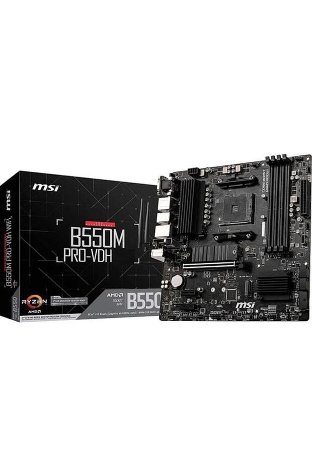 B550M PRO-VDH DDR4 M2 PCIe NVME HDMI DP PCIe 16X v4.0 AM4 mATX - 1