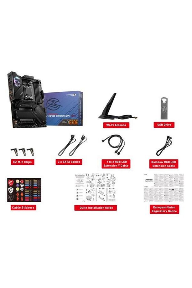 Mpg X670e Carbon Wıfı-6e Ddr5 Hdmı-dp Pcıe 4.0 Am5 Atx - 7