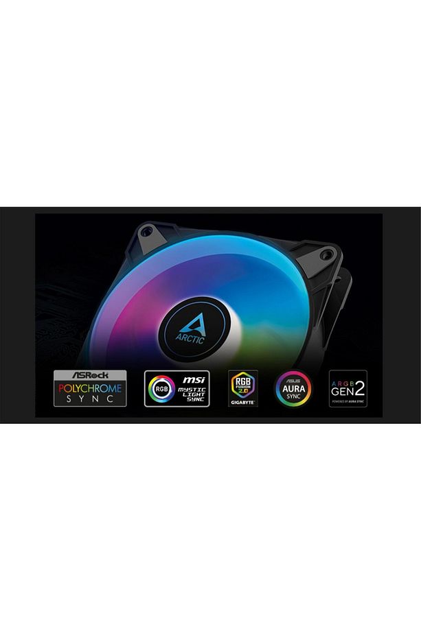 Ar Acfan00231a P12 Pwm Pst A-rgb 0db 120mm Siyah Kasa Fanı - 2