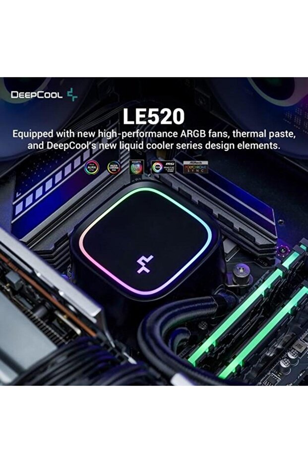 Deepcool 240mm Le520 Argb Am5-1700P Liquid Cooled Cpu Fan - 2