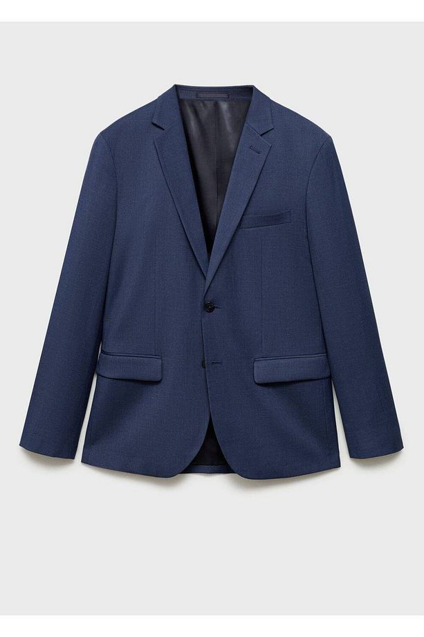 Regular kesimli mikro dokuma blazer ceket - 3