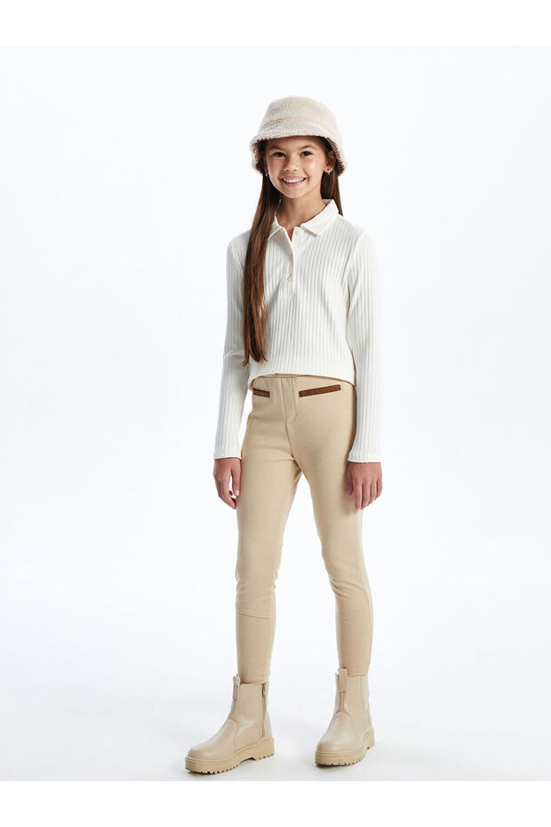 Lcwk Beli Lastikli Kız Çocuk Tayt - 2