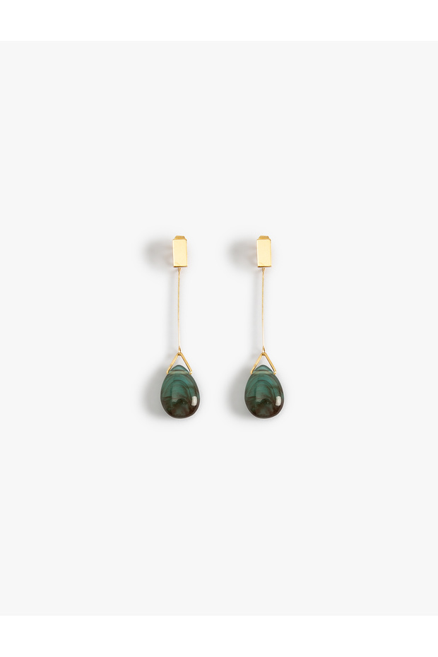 Steel Drop Earrings - Dangle Design