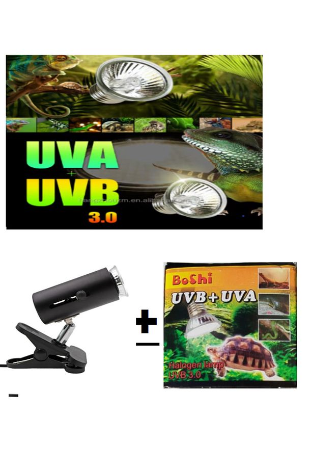 Mandallı Dimmer Özellikli Lamba Tutucu Sürüngen Isıtma Uva-uvb 25 W Lamba Dahil - 1