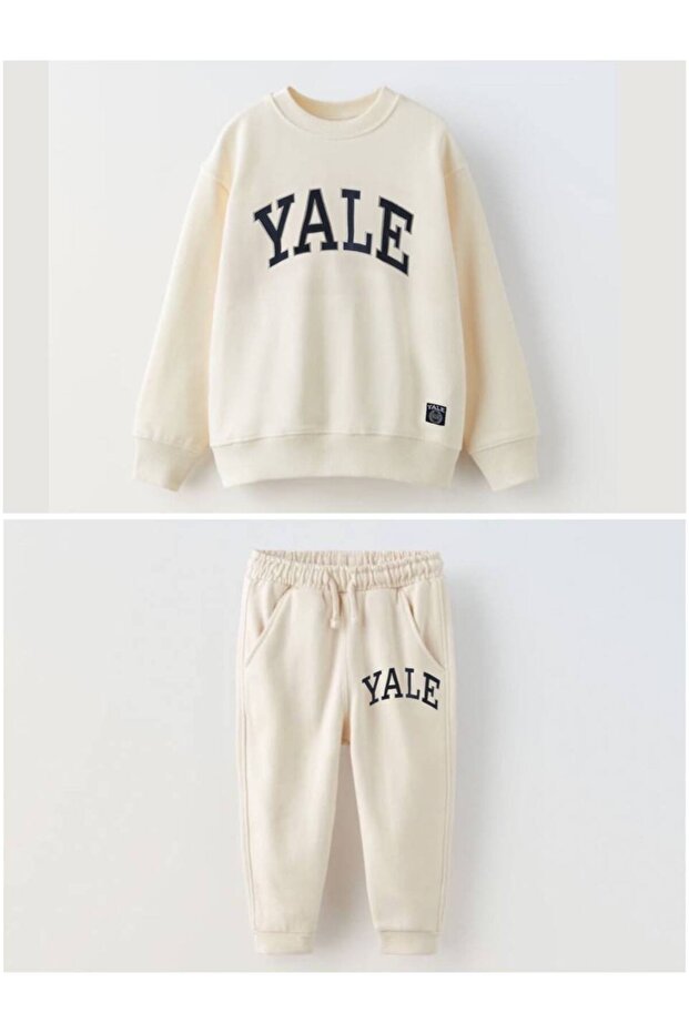 Boy's Yale Basic Bottom Top Tracksuit Set - 1