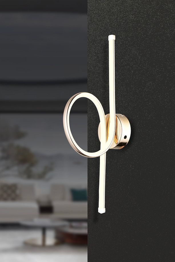 Ap 05 Model Gold 3 Renkli Koridor Ve Mutfak Için Ideal Aplik Alüminyum Avize, 30x40 - 2