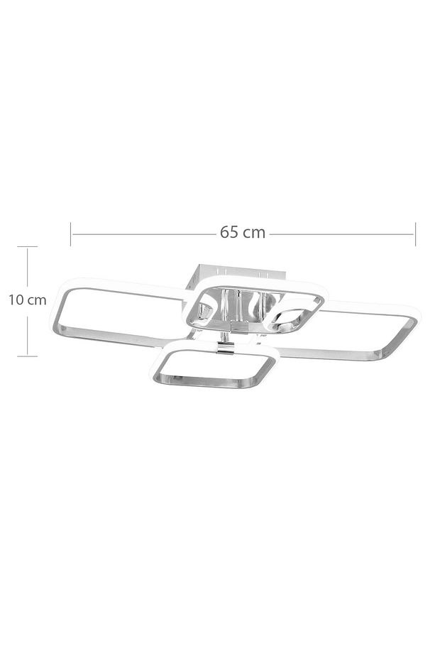 Pl 01 4 Model Krom 3 Renkli Salon Ve Oturma Odası Için Ideal Alüminyum Avize, 65x10 - 6