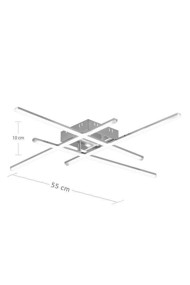 Pl 06 4 Model Gold 3 Renkli Salon Ve Oturma Odası Için Ideal Alüminyum Avize, 10x55 - 6