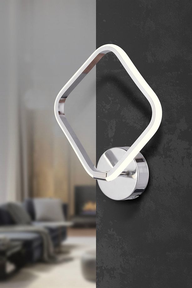 Pl 01 Model Krom 3 Renkli Koridor Ve Mutfak Için Ideal Aplik Alüminyum Avize, 25x25 - 2