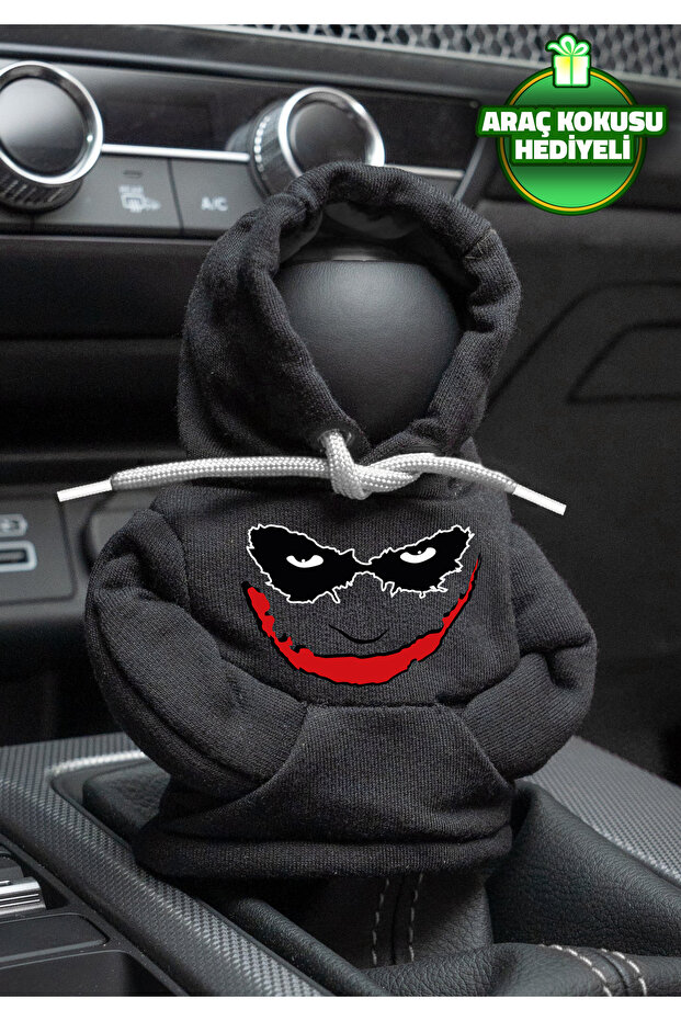 Dc Comics Joker Black Gear Shift Hoodie Car Gear Shift Outfit Gear Shift Fleece Auto Accessory Gear Shift Knob
