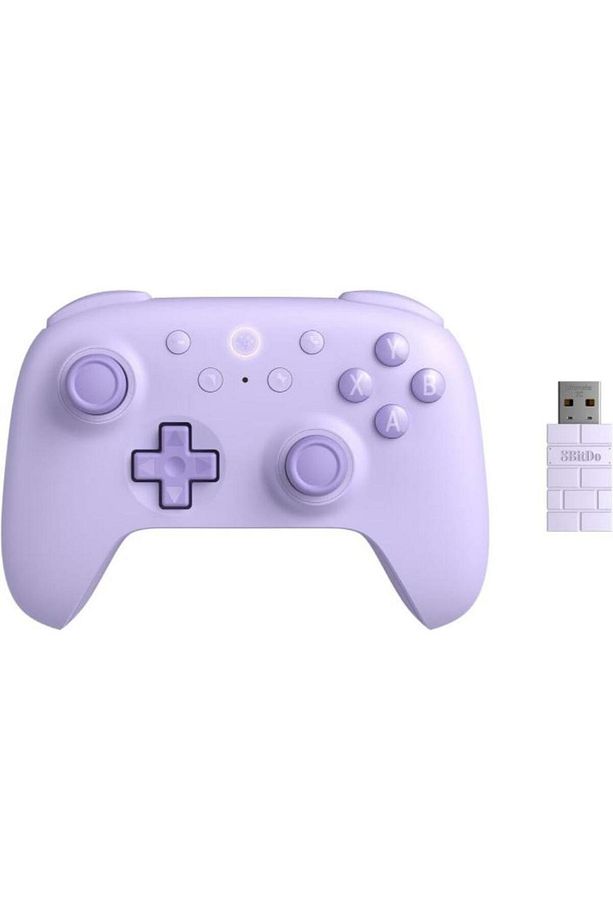Ultimate 2C Kablosuz 2.4G Oyun Kolu PC Android Hall Effect Joystick Purple Uyumlu - 1