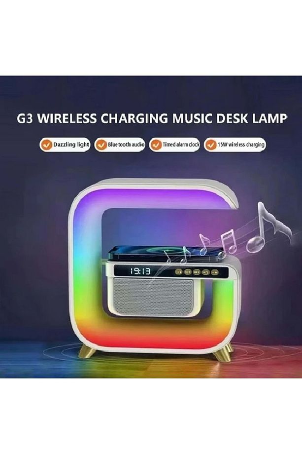 Xm-g3 Smart Light Sound Machine Kablosuz Şarj Hoparlör Çok Modlu Işık Kutusu - 2