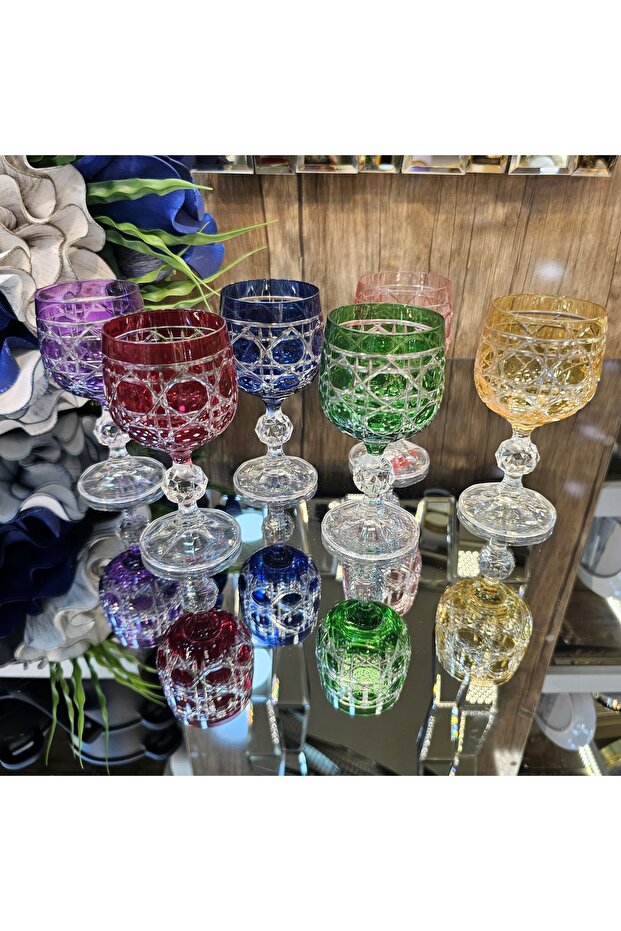 Crystal Water Cup Set for 6