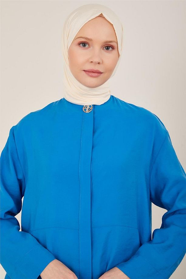 Önü Arma Detaylı Giy Çık 23y5118 Kobalt - 3