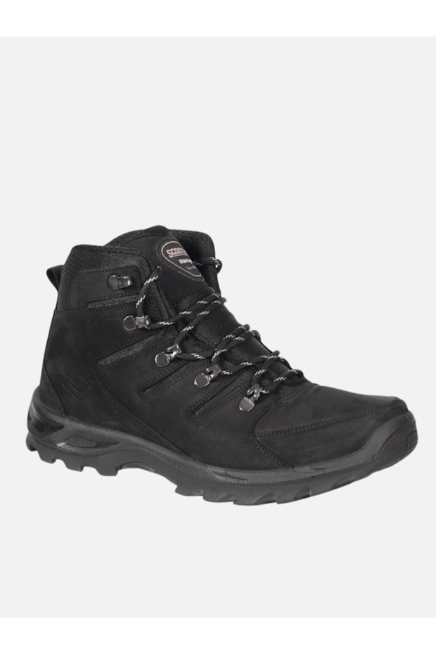M5558Ns001 Black Nubuck Leather Waterproof Boots