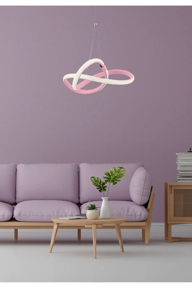 Sonsuzluk Model Tekli Sarkıt Led Beyaz Işık Ultra Power Led Avize Salon Mutfak Oda Hol Ledli Avize - 1