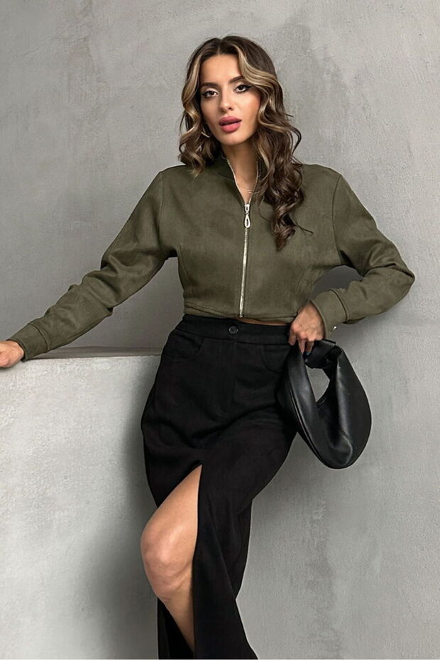 Suede Skirt - Black | F1761