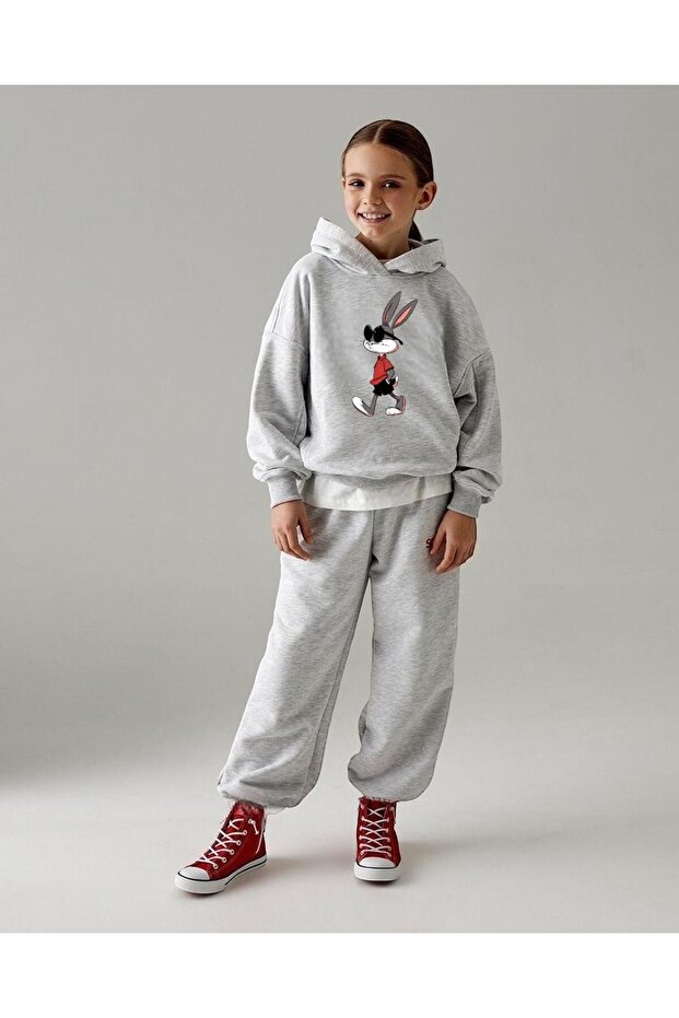 Printed Children's Tracksuit Set Unisex Oversize Pattern