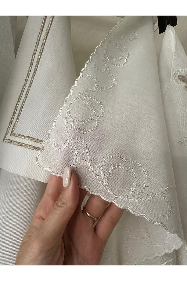 Gül brode amerikan servis 2 li paket 37*47 cm - 3