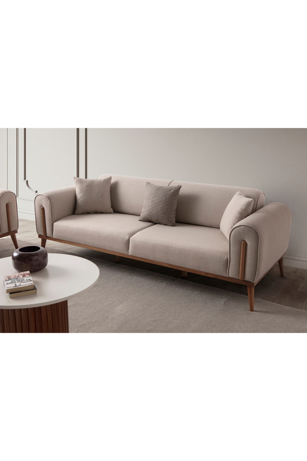 Riva 3+3+1 Koltuk Takımı Sütlü Kahve - 6