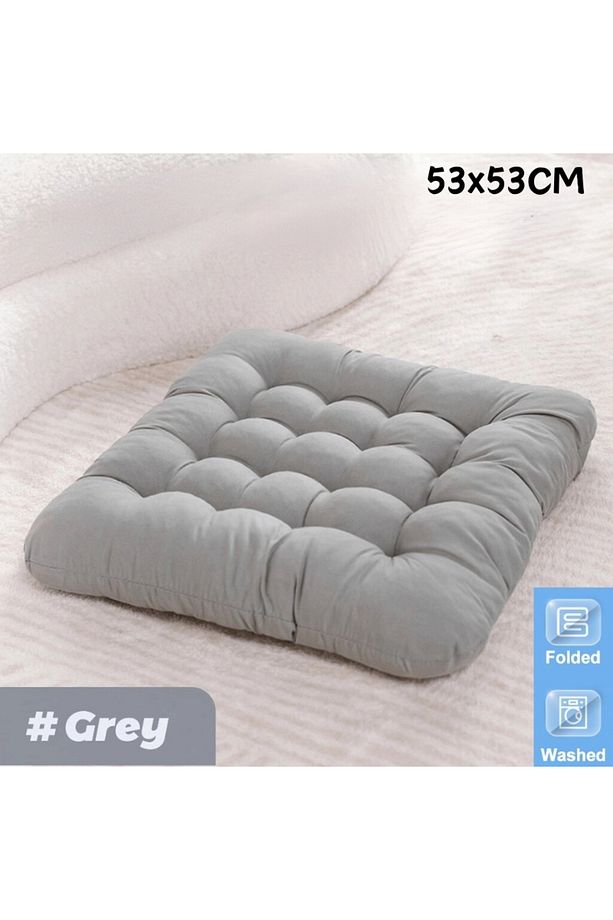 konforlu Japon Tatami yastık, kalın dolgulu yer minderi, oturma minderi, konfor, oturma minderi60×60 - 1