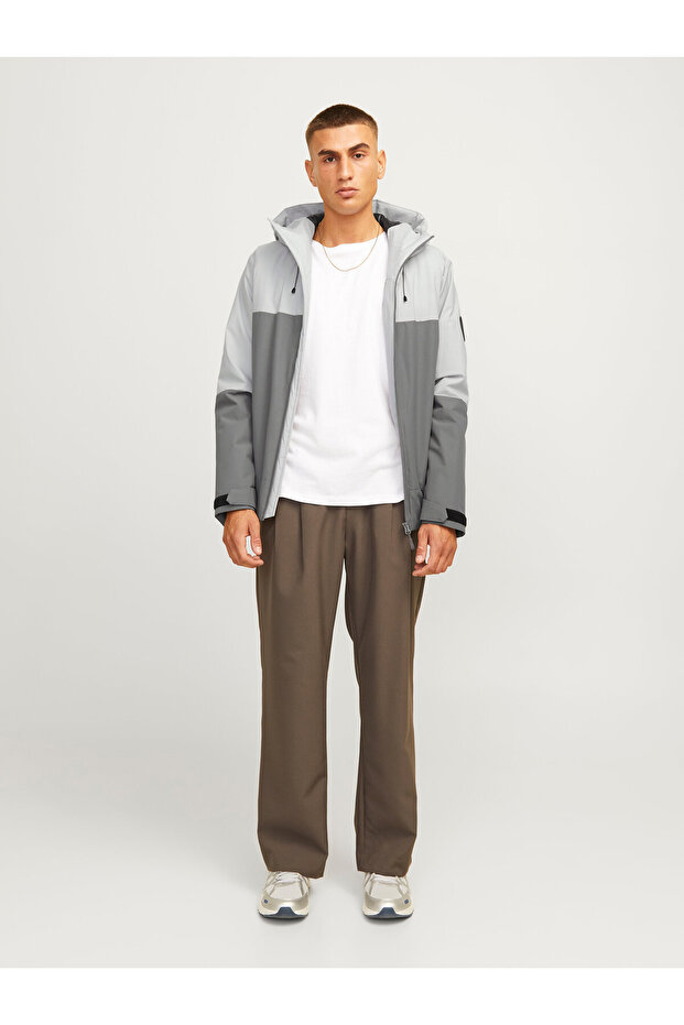 Softshell Jacket Cold Proof Gray Men's Coat - 5