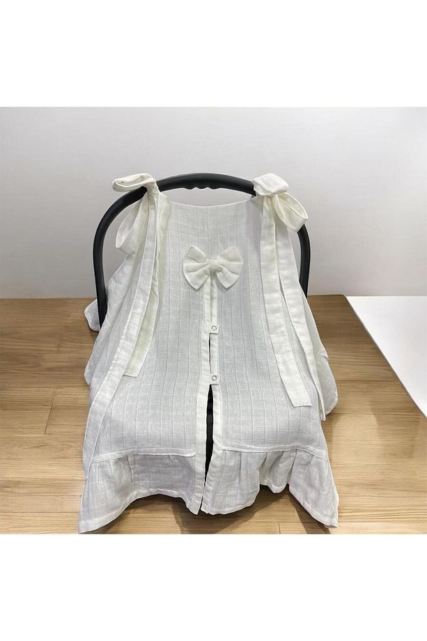 %100 Pamuk Muslin Puset Örtüsü (TEK) - 1