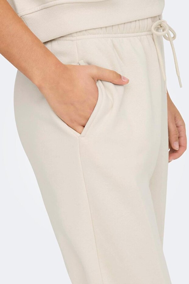 ONLSWEAT LIFE PANTS SWT KREM - 5