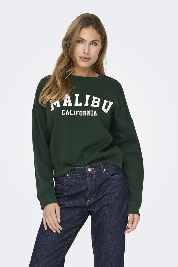 ONLSWEAT LIFE L/S CREW O.SIZE STATE NOOS