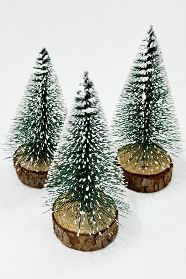 طاولة صغيرة 10 سم من خشب الصنوبر لعيد الميلاد - 3