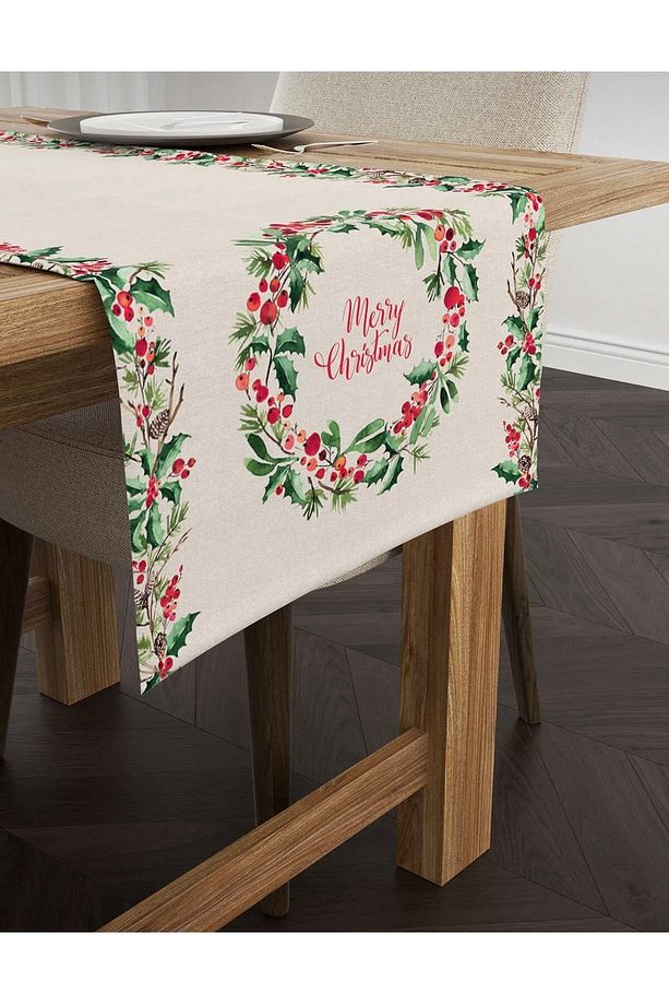 Yılbaşı Runner Örtüsü Yeniyıl Noel Runner 40x140 - 3