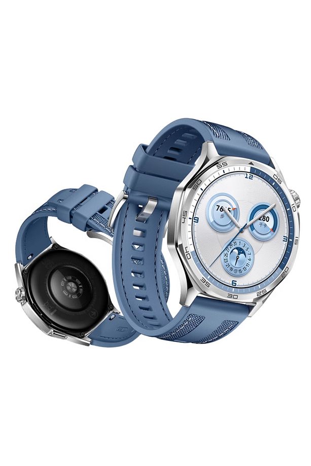 Huawei Watch GT2E/GT2/GT2 Pro/GT3/GT3 Pro/GT4/GT5 46mm Lacivert Kumaş Ayarlanabilir Lansman Kordon - 5