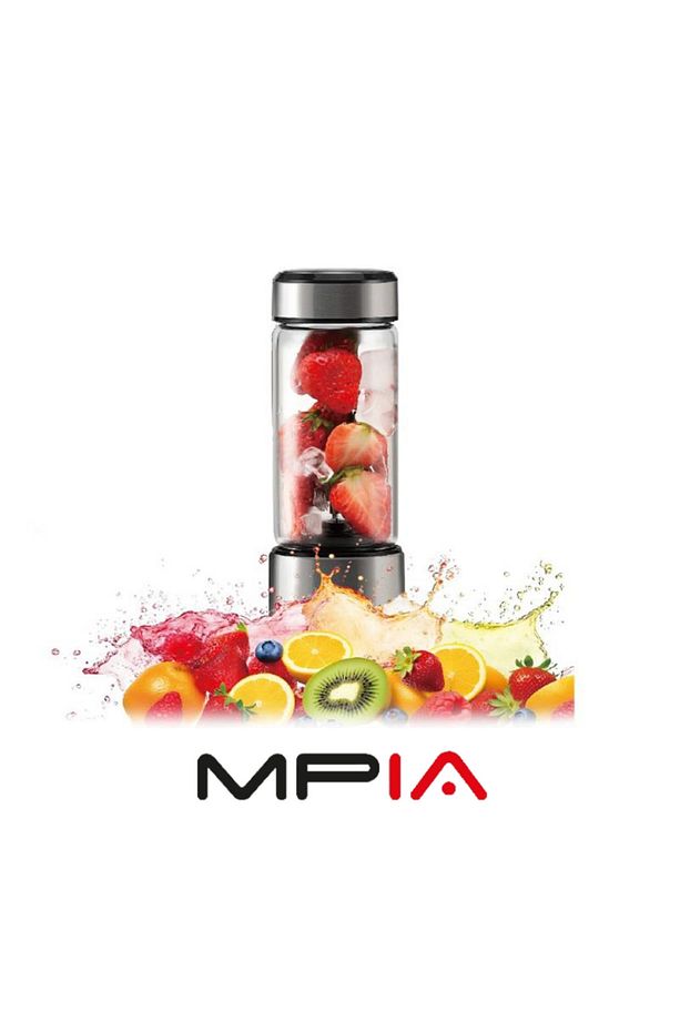 Cam Gövde Type-c Şarj 450 ml Taşınabilir Metal Kişişel Blender Shake'n Smoothies Keskin Çelik Bıçak - 2