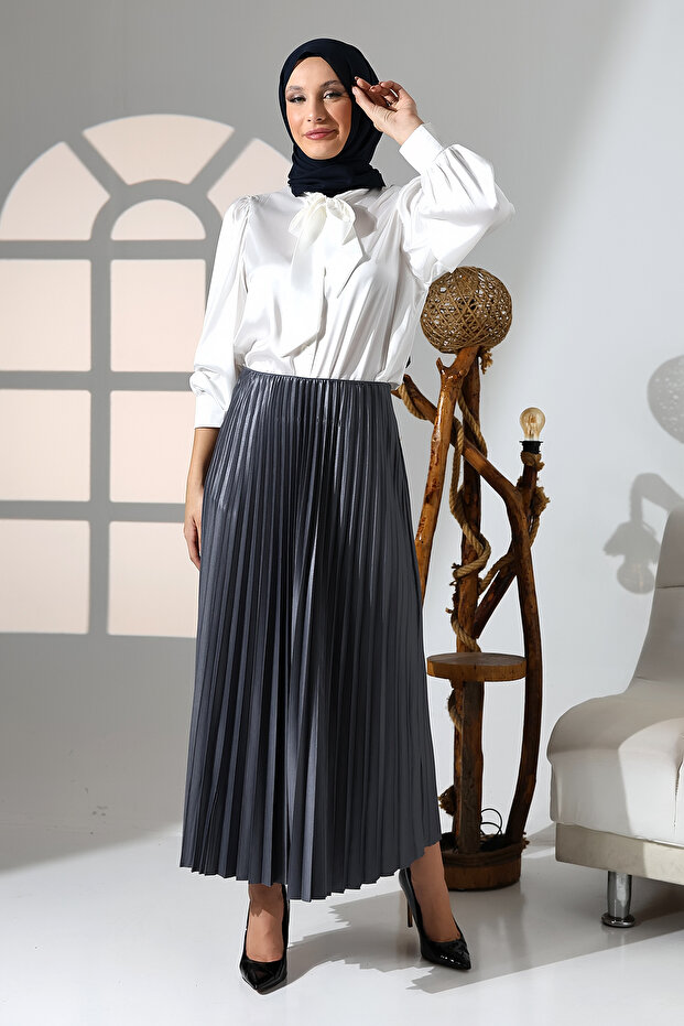 Piliseli Etek [GRİ] - 7