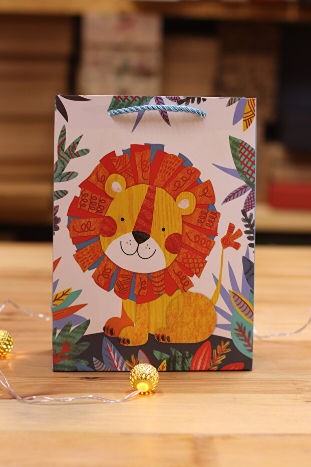 1 حزمة هدايا صغيرة الحجم بنمط الأسد - 1