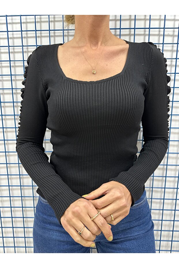 Μπλούζα με πλισέ - 5