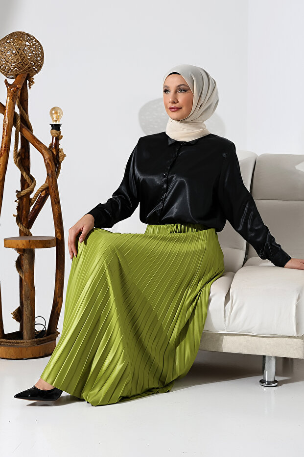 Piliseli Etek [YEŞİL] - 3