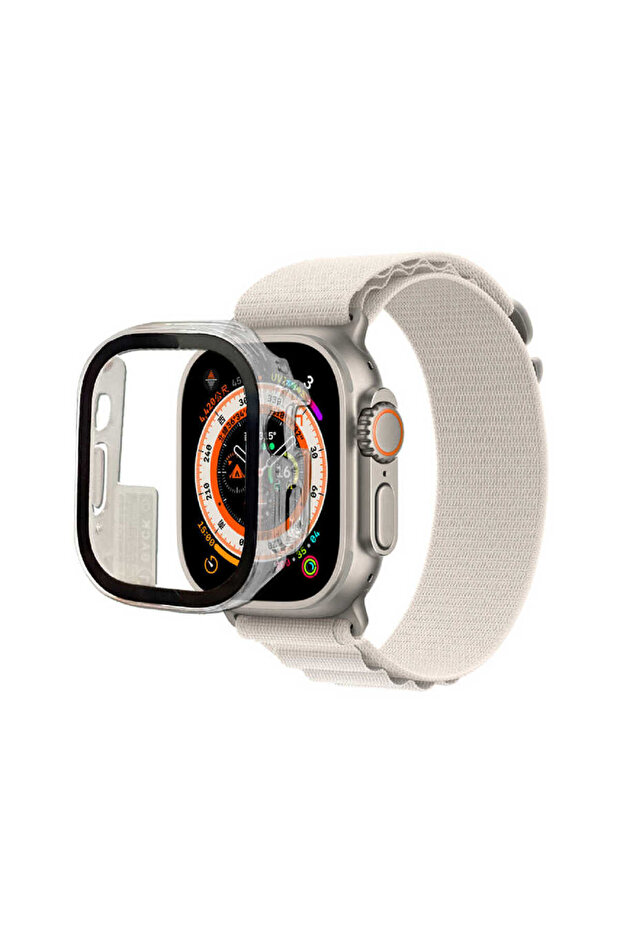 حافظة وواقي شاشة لساعة ألترا 49 ملم SYS Watch Gard 01 - عديم اللون