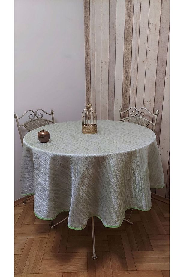 Birinci Sınıf ,fonluk Kumaş,dertsiz,yuvarlak ,fiskos,yemek Masası Örtüsü - 3