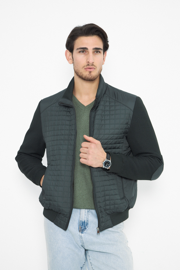 KOL TRİKOLU KAPİTONE KIŞLIK MONT - 3