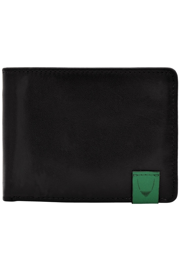 Dylan Slim Bi-Fold Leather Wallet for Men - Genuine Leather, Black - Stylish & Functional