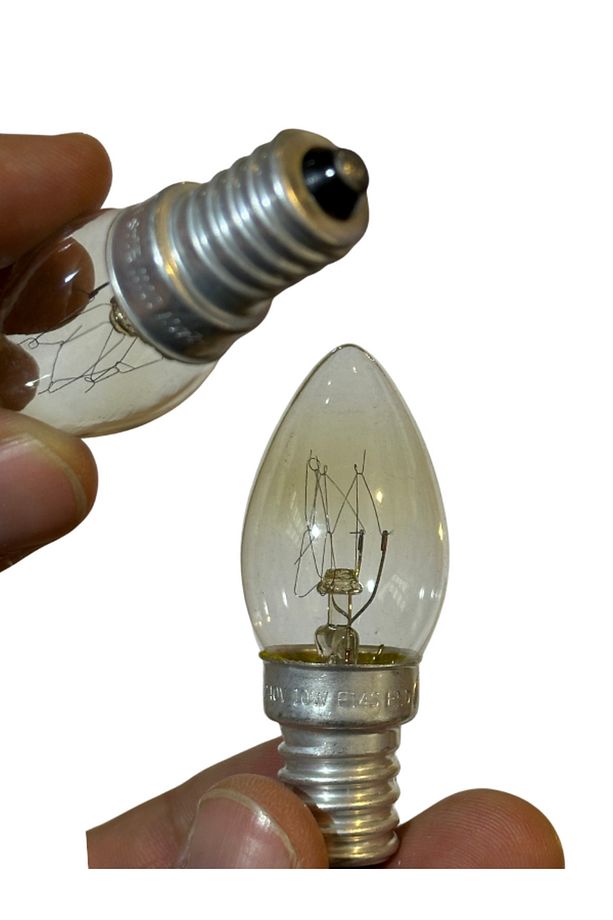 10W Sarı Işık E14 Duylu Şeffaf Eski Tip Tuz Lambası (5 Adet) - 4
